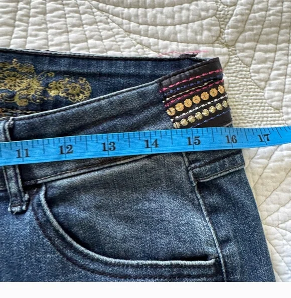 Desigual Boho Hippie Joggers Style Jeans Size 32 - Picture 7 of 10
